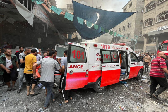 Röda Korsets ambulans i Gaza